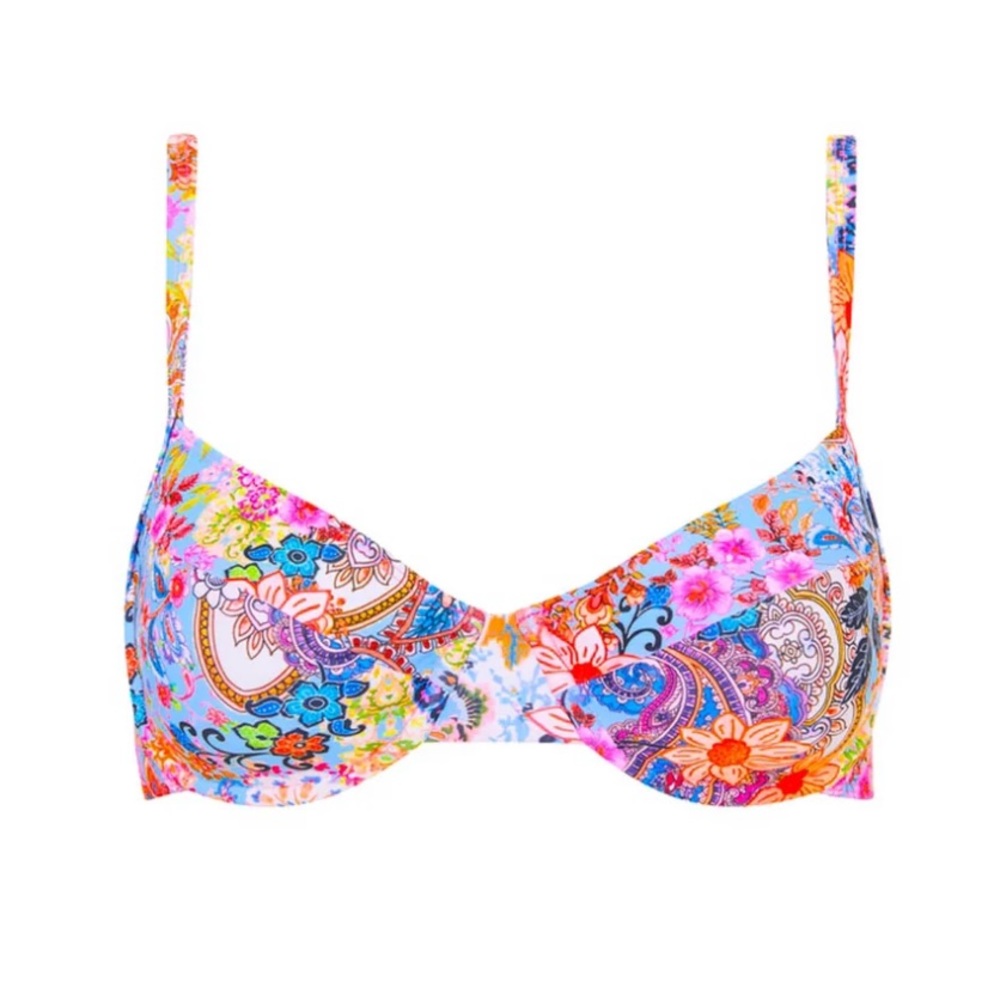 Kulani Kinis: DITZY UNDERWIRE BRA BIKINI TOP -SPELLBOUND
